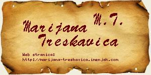 Marijana Treskavica vizit kartica